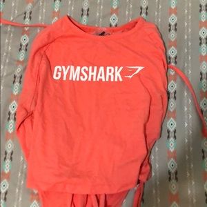 Gymshark Long Sleeve Ribbon Crop Top